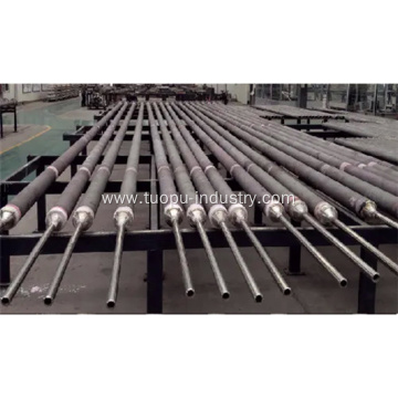 Cast hearth roller for steel mill